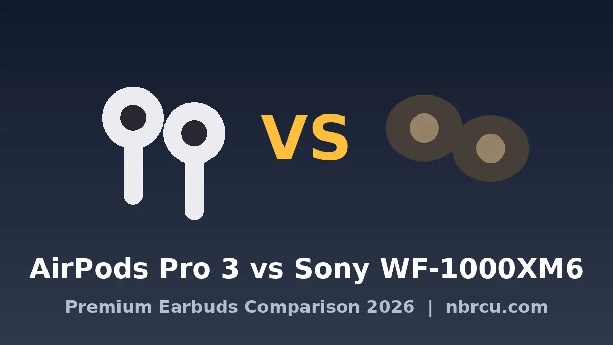 AirPods Pro 3 vs Sony WF-1000XM6 premium earbuds comparison